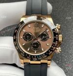 Noob Factory 4130 Rolex Daytona Chocolate Dial Rose Gold Watch Super Clone 1:1